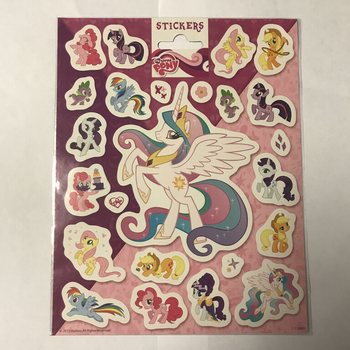 Μεγάλα φύλλα με αυτοκόλλητα My Little Pony, 20x16 cm (10 τμχ)
