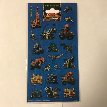 ΑΥΤΟΚΟΛΛΗΤΑ: DINOTRUX, Διαστ. 20 x 10 εκ. (10 τμχ.)