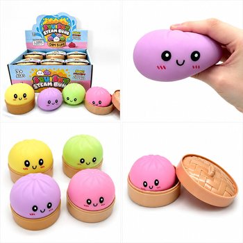 RAGE - Squishy Bun Dumplings &Mu;&Epsilon;&Gamma;&Alpha;&Lambda;&Omicron; (&Delta;&iota;&alpha;&sigma;&tau;. 8.5 x 8.5 x 4.8 Cm) - Viral 2026 Fidget Toy (12&tau;&mu;&chi;.)