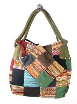 Κωδ. 97731B - B-FAIR ΤΣΑΝΤΑ PATCHWORK ΜΙΚΡΗ ΠΡΑΣΙΝΗ (1 τεμ)