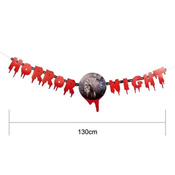 ΓΙΡΛΑΝΤΑ ΓΡΑΜΜΑΤΩΝ "HORROR NIGHT" 130 CM (2 τμχ.)