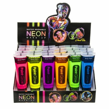 NEON Glow in the Dark Χρώμα Προσώπου - Blacklight Active (Display 24 τμχ)