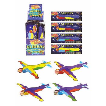 ΑΕΡΟΠΛΑΝΑΚΙΑ ΦΕΛΙΖΟΛ FIGHTER GLIDERS – ΜΟΝΤΕΛΟ: SUPER HEROES ΣΕ DISPLAY (48 τμχ)
