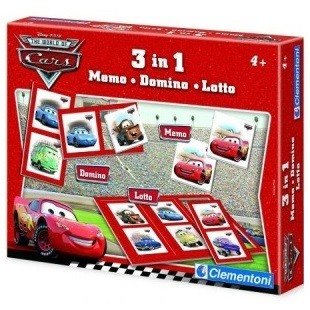 ΠΑΙΧΝΙΔΙ 3 ΣΕ 1 DISNEY PIXAR CARS - ΜΕΜΟ - ΝΤΟΜΙΝΟ - ΛΟΤΤΟ