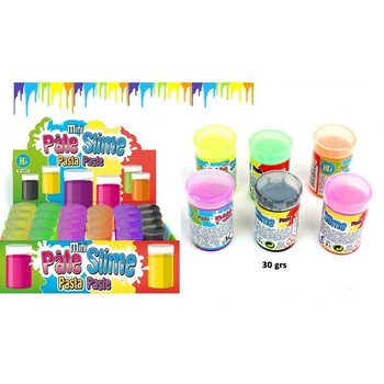 Μίνι Χρωματιστό Slime σε Βαρέλι (30g) - Display 24 τμχ.