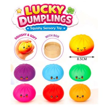 RAGE - LUCKY DUMPLINGS - Squishy Bun Dumplings &Mu;&Epsilon;&Gamma;&Alpha;&Lambda;&Omicron; &Delta;&iota;&alpha;&sigma;&tau;. 8.5 x 8.5 x 4.8 &epsilon;&kappa;. - &Sigma;&Epsilon; DISPLAY (12&tau;&mu;&chi;.)