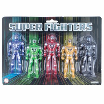 SUPER FIGHTERS - 5 Φιγούρες Δράσης σε Κάρτα (6 τμχ.)