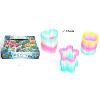 ΜΑΓΙΚΑ ΕΛΑΤΗΡΙΑ SLINKY ΣΕ ΔΙΑΦΟΡΑ ΣΧΕΔΙΑ Ø4.5 CM ΣΕ DISPLAY (24τμχ)