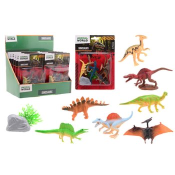 ANIMAL WORLD - Σετ Παιχνιδιού Δεινόσαυροι 8 Τεμάχια - Σε Stand (12 τμχ.)