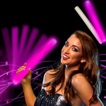 LED Foam Stick ΡΟΖ - Ράβδος Party - 24 τμχ