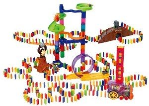 PLAYGO - Πολυτελές Σετ Ντόμινο με Αυτόματο Τρενάκι - 500 Τεμ.