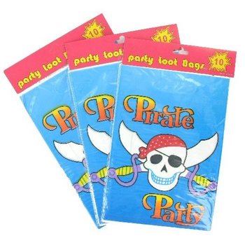 10 ΣΑΚΟΥΛΑΚΙΑ ΓΕΝΕΘΛΙΩΝ - PIRATE PARTY (6 σετ)