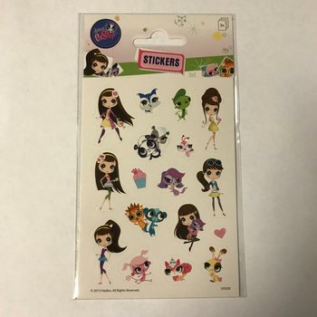 Φύλλο με Αυτοκόλλητα: LITTLE PETSHOP, 16x9 εκ. (10 τεμ.)