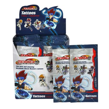 Αυτοκόλλητα Τατουάζ BEYBLADE σε Display (100 τμχ.)