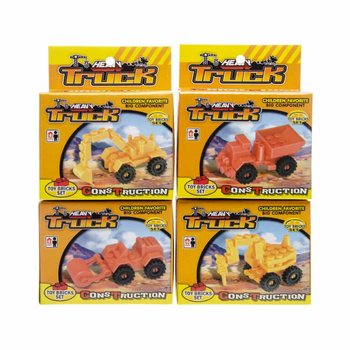 Τουβλάκια Κατασκευών Bricks - Μίξ Οχήματα Έργων (12 τμχ.)
