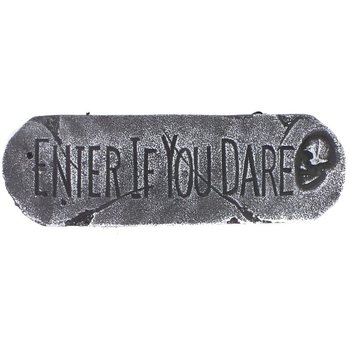 ΔΙΑΚΟΣΜΗΤΙΚΗ ΠΙΝΑΚΙΔΑ "ENTER IF YOU DARE" (1 τμχ.)