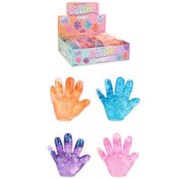 Χεράκι Αντιστρές Squeeze Hand - Διάφορα Χρώματα - σε Display (12 τμχ.)