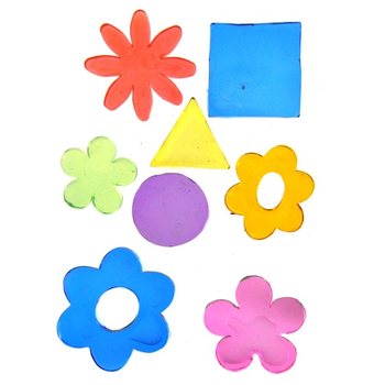 Διακοσμητικά Αυτοκόλλητα Τζελ Jelly Gems 25 x 16 cm (24 τεμ.)