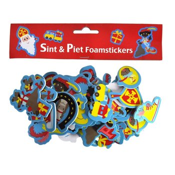 60 Αφρώδη Αυτοκόλλητα Sinterklaas & Piet (3 σετ)