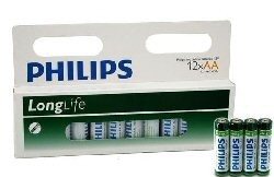 12x ΜΠΑΤΑΡΙΕΣ "PHILIPS - SUPER HEAVY DUTY" AA - LONGLIFE (12 τμχ Blister)
