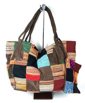 ΤΣΑΝΤΑ PATCHWORK B-FAIR ΜΕΓΑΛΗ ΚΑΦΕ (1 τεμ.)