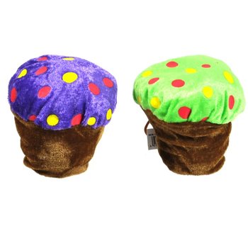 Πολύχρωμο λούτρινο cupcake 10 cm (24 τμχ)