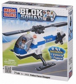 MEGABLOKS BLOK SQUAD ΑΣΤΥΝΟΜΙΚΟ ΕΛΙΚΟΠΤΕΡΟ - 2433 (1 τεμ.)