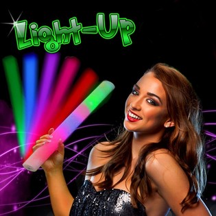 &Phi;&omega;&tau;&iota;&zeta;ό&mu;&epsilon;&nu;&alpha; Stick &Alpha;&phi;&rho;&omicron;ύ LED - &Pi;&omicron;&lambda;ύ&chi;&rho;&omega;&mu;&alpha; Party Sticks (25 &tau;&mu;&chi;.)