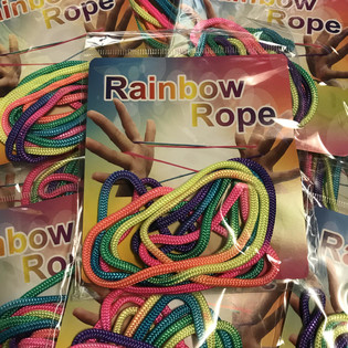 RAINBOW ROPE - Πολύχρωμα Σχοινάκια Ουράνιο Τόξο (12 τμχ)