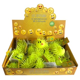 Φωτιζόμενες Μπάλες Puffer Smiley σε Display (12 τμχ.)