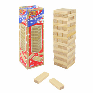 RETRO TOYS - ΞΥΛΙΝΟΣ ΠΥΡΓΟΣ ΣΤΟΙΒΑΞΗΣ - ΠΑΙΧΝΙΔΙ ΠΥΡΓΟΣ 54 ΤΕΜΑΧΙΑ (1 τεμ.)
