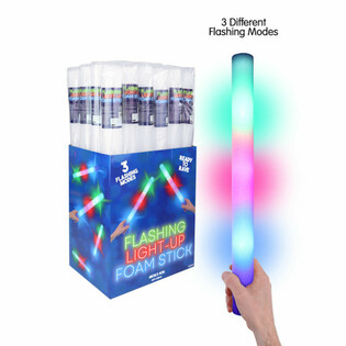 LED Foam Sticks - Πολύχρωμα Ραβδιά Πάρτι σε Display (24 τμχ.)