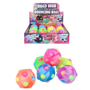 Φωτιζόμενο Μπαλάκι Disco - 6cm - Display 12 τμχ.