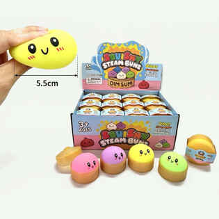RAGE - &Mu;ί&nu;&iota; Squishy Dumpling &Psi;&omega;&mu;ά&kappa;&iota; (&Delta;&iota;&alpha;&sigma;&tau;. 5.5 x 5.5 x 3 Cm) - Viral 2026 Fidget Toy (24 &tau;&mu;&chi;.)