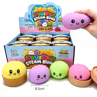 RAGE - Squishy Bun Dumplings &Mu;&Epsilon;&Gamma;&Alpha;&Lambda;&Omicron; (&Delta;&iota;&alpha;&sigma;&tau;. 8.5 x 8.5 x 4.8 Cm) - Viral 2026 Fidget Toy (12&tau;&mu;&chi;.)